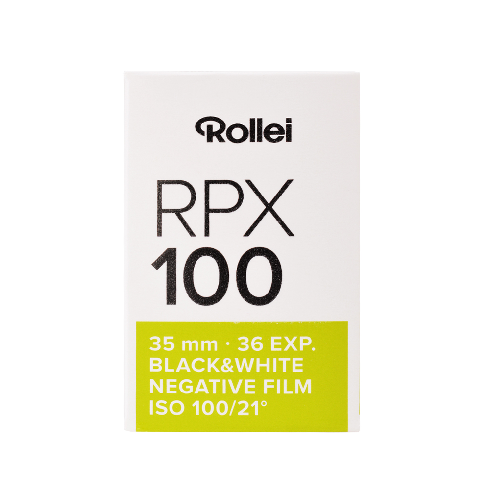 RPX black and white negative film | 35 mm | 36 recordings | ISO 25/100/400