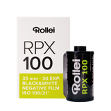 RPX black and white negative film | 35 mm | 36 recordings | ISO 25/100/400