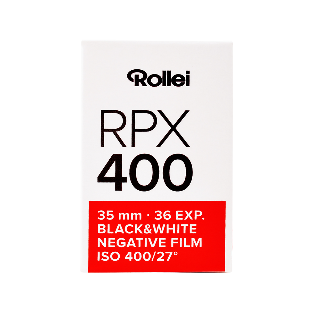 RPX black and white negative film | 35 mm | 36 recordings | ISO 25/100/400